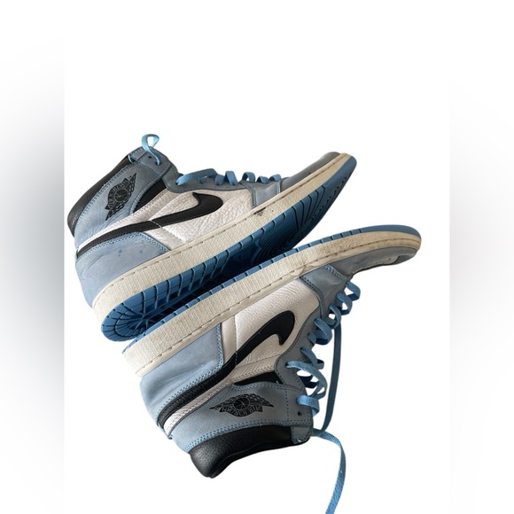 Size 12- Jordan 1 Retro OG High University Blue Black Leather (555088-134) - Picture 6 of 7